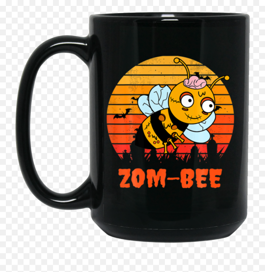 Funny Zombie Bee Bees Animal Halloween - Magic Mug Emoji,Bees Emoticon