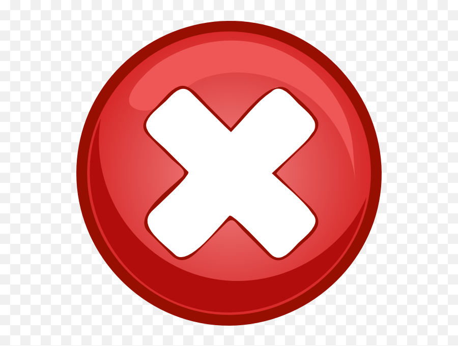 Red Cross Mark Png Transparent Images - Close Button Vector Png Emoji,Red X Emoji