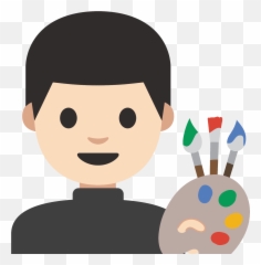 Man Artist Emoji Clipart - Gitlab Avatars,Emoji Painter\