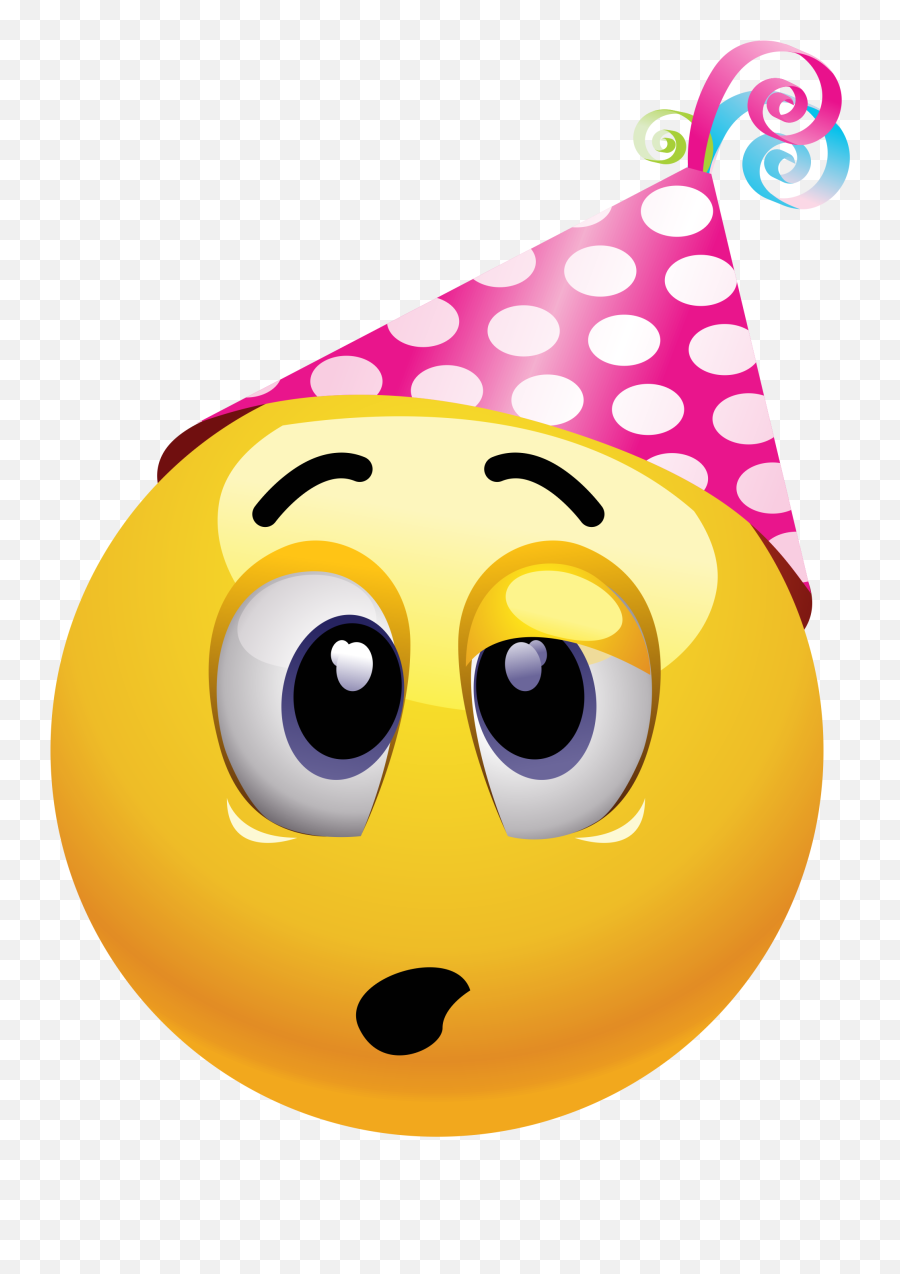 Party Hat Emoji Decal - Emojis Fiestero,Emoticon With Sunglasses With Party Hat