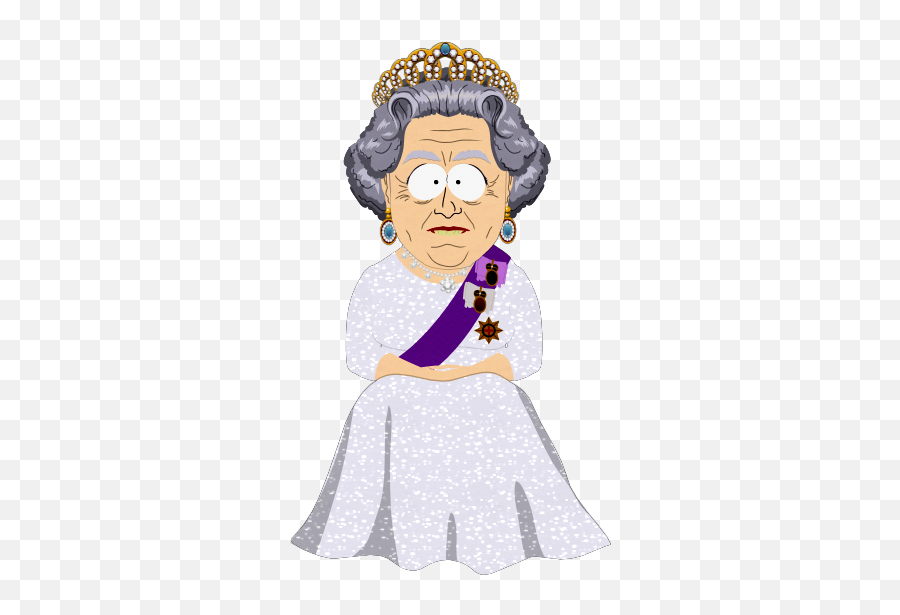 Download Hd Queen Elizabeth Ii - South Park Transparent Png Queen Elizabeth Cartoon Png Emoji,Are There Any South Park Emojis?
