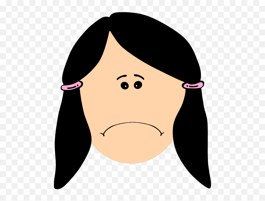 Sad Girl Clip Art Free Image Download - Sad Person Clipart Emoji,Girl Emotions Clipart