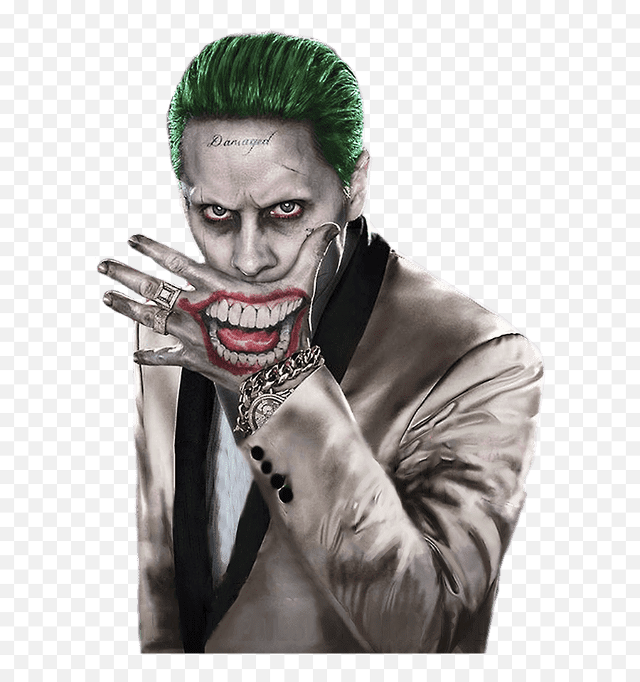 Dceu S Joker Jared Leto - Jared Leto Joker Png Emoji,Suicide Squad Emoji
