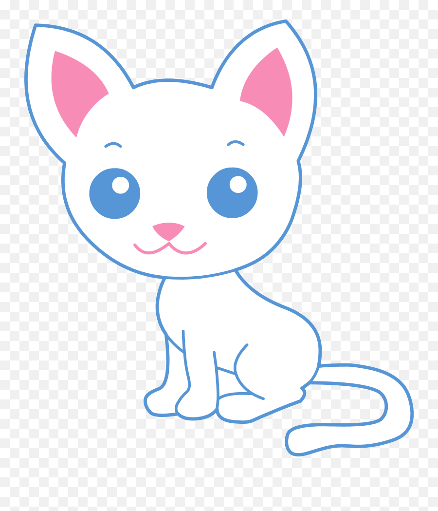 Kitty Cat Clip Art - Clip Art Library Clipart Cute Cat Cute Kitty Emoji,S Kitty Cat Emoticon