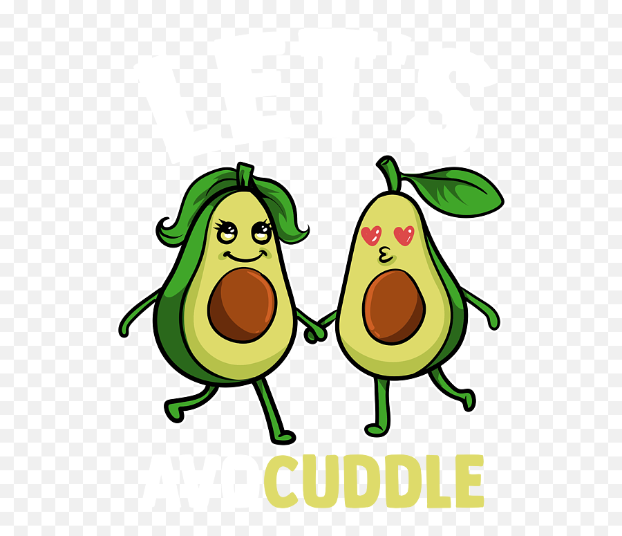 Funny Lets Avocuddle Cute Avocado Cuddling Pun Fleece Blanket - Happy Emoji,Cuddling Emoticon