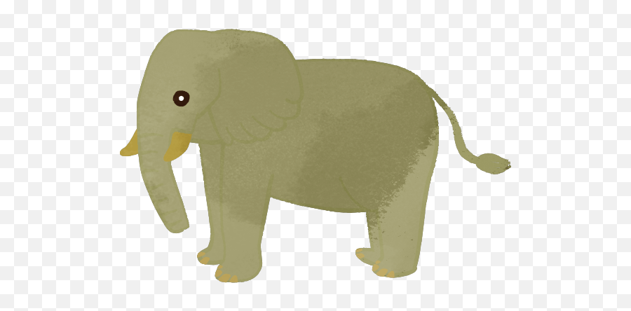 African Elephant Side View - Cute2u A Free Cute Animal Figure Emoji,African Food Emoji
