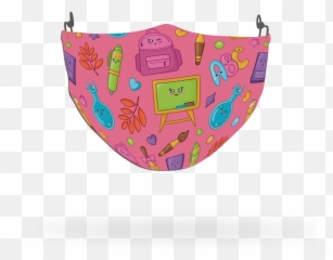 Emoji Pattern Face Covering Print 27 - Girly,Mask Emoji