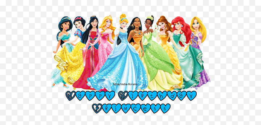 Blingee Happy Birthday Princess Gif - Princess Disney Png Emoji,Emoticons De Nube De Frio Para Facebook
