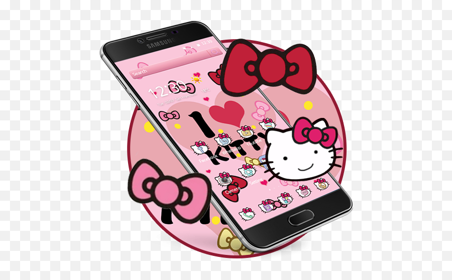 Download Pink Kitty Keyboard Theme On Pc U0026 Mac With Appkiwi - Hello Kitty Emoji,Pc Wallpaper Fat Cat Emojis