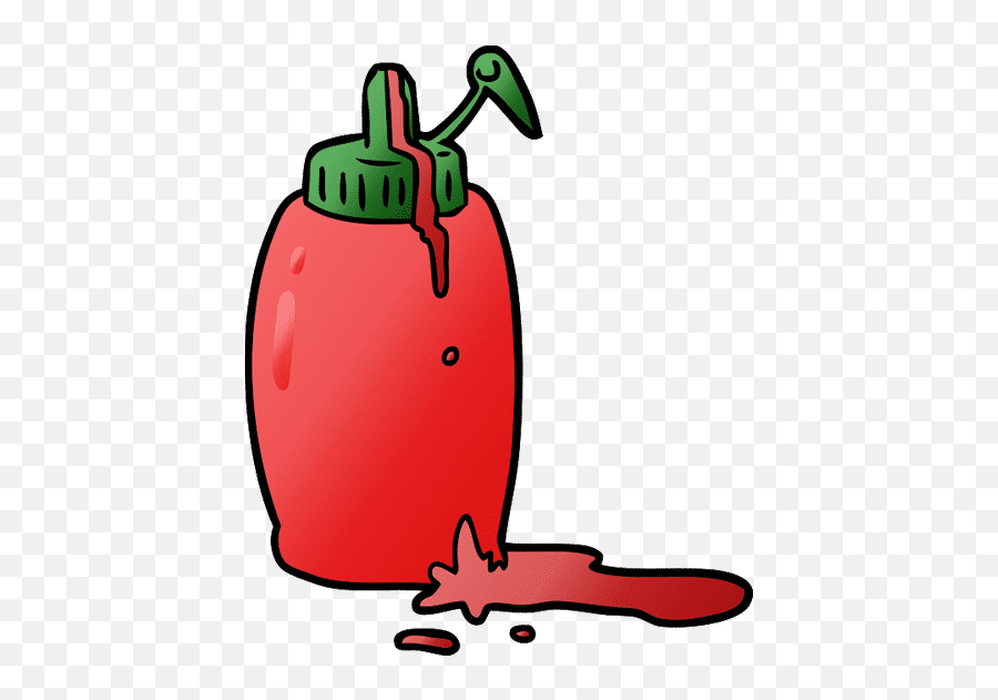 Cartoon Ketchup Bottle - Canva Emoji,Ketchup Bottle Emoticon