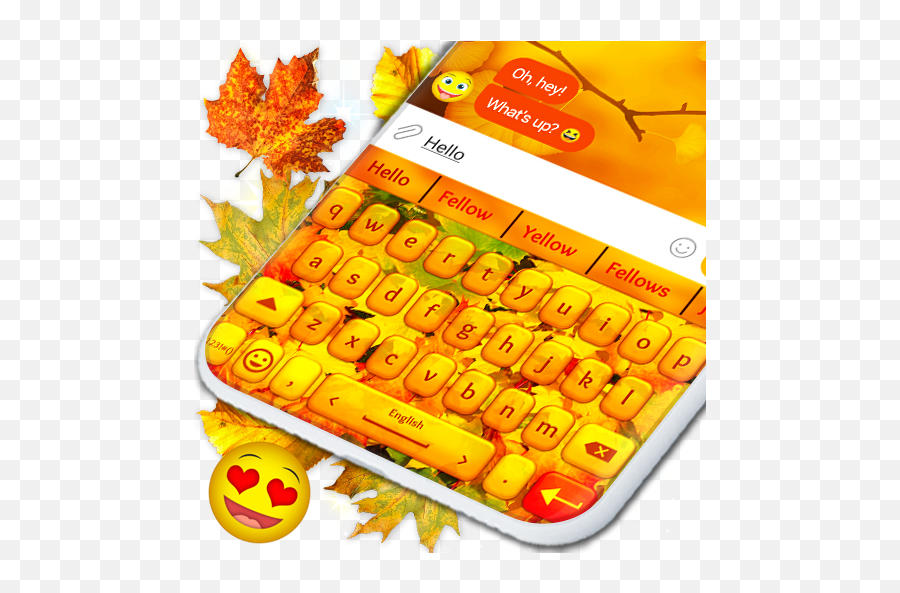 Autumn Leaves Best Keyboard Hd - Office Equipment Emoji,Samsung Galaxy Core Prime Emojis
