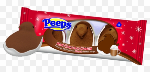 Hot Cocoa Flavored Marshmallow Peeps - Peep Marshmallow Chocolate Flavor Emoji,Marshmallow Emoji Transparent