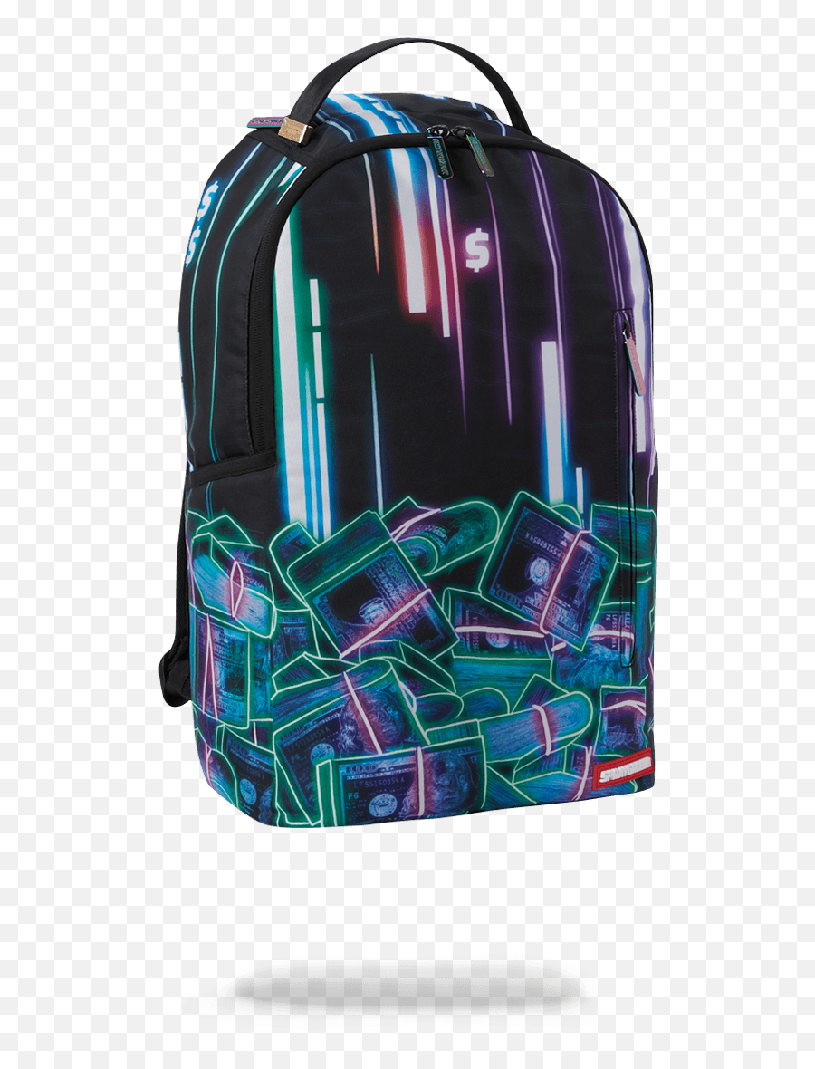 Neon Money Backpack - Sprayground Neon Money Emoji,Emoji Backpack With Wheels