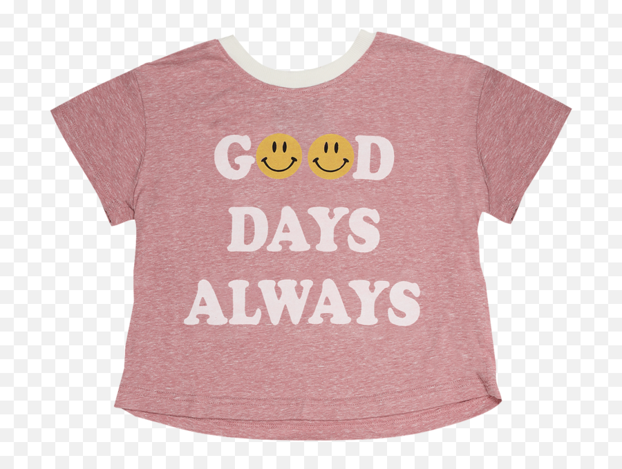 Good Days Always Girls Boxy Tee Emoji,Little D Emoticon