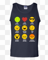 I Love Softball Emoji Emoticon Team Jersey Style Graphic Men,Style Emoji