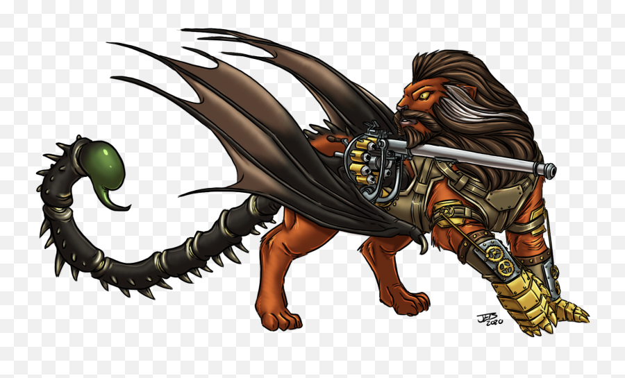 The U201cdamnu201d Manticore Of Really Wild West In Starfinder Emoji,Dnd Emoji