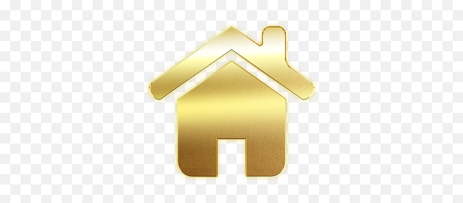 Free Photo Gold Symbol Button Logo Home House Icon - Max Pixel Emoji,Home With Tree Emoji