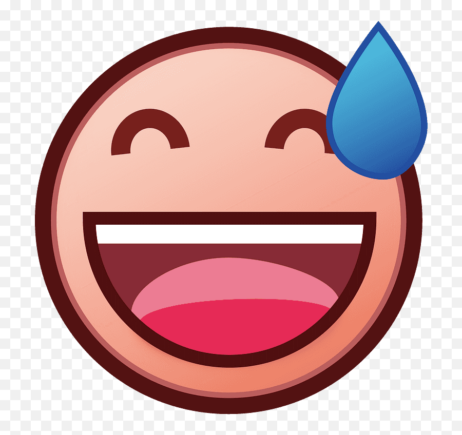 Sweat Emoji Png Posted By Samantha Cunningham,Smiley Face Sweat Emoji