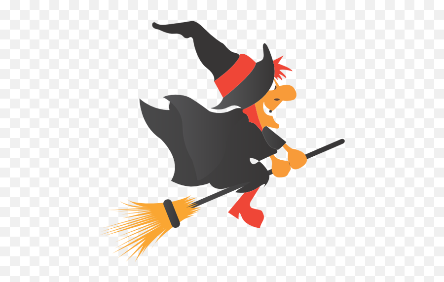 Witch Broom Icon - Witch On A Broom Clipart Emoji,Witch Emoji