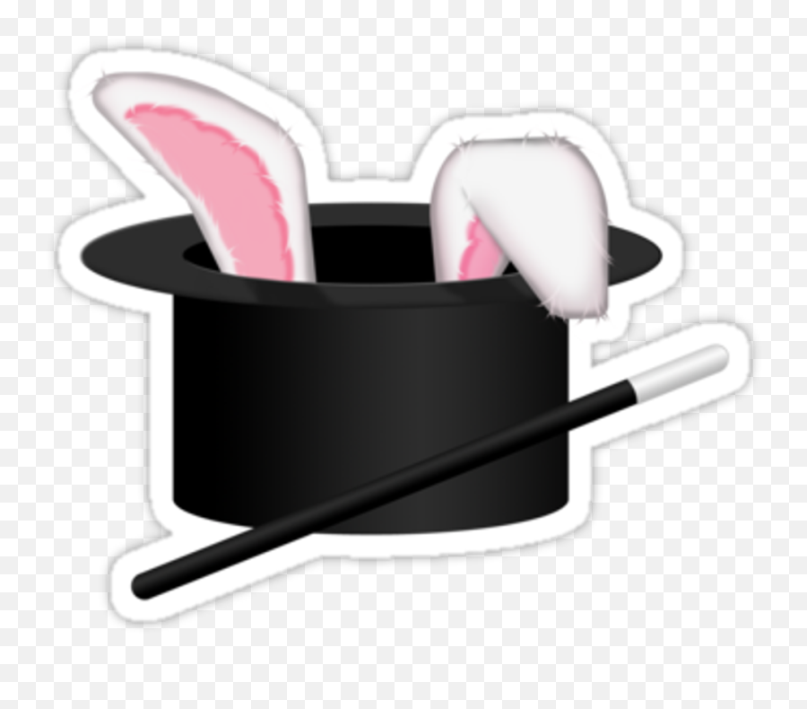 Magic Magician Hat Bunny Freetoedit - Rabbit In A Hat Magician Hat With Bunny Transparent Emoji,Sombrero Hat Emoji