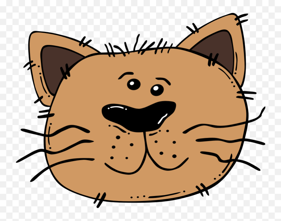 Cartoon Cat Face Clipart I2clipart - Royalty Free Public Clipart Cat Face Emoji,Cat Faces Emoticons