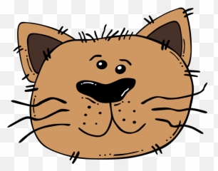 Cartoon Cat Face Clipart I2clipart - Royalty Free Public Clipart Cat Face Emoji,Cat Faces Emoticons