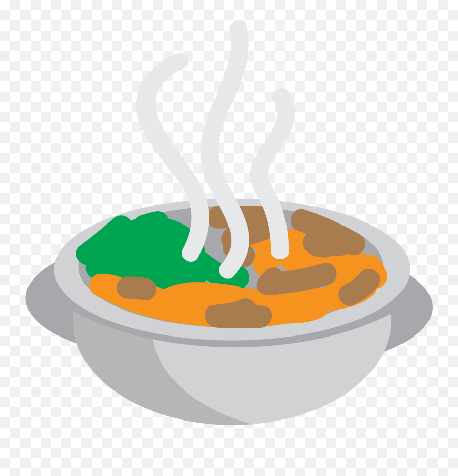 Pot Of Food Emoji Clipart - Mixing Bowl,Food Emoji