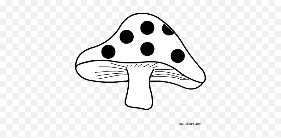 Free Mushroom Clip Art Images And Graphics - Black And White Clip Art Mushroom Emoji,Mushroom Emoji