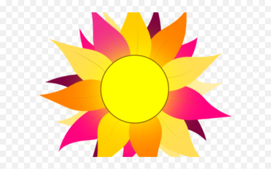 Sunflower Clipart Colorful - Sunflower Svg Vector Emoji,Okc Thunder Emoji