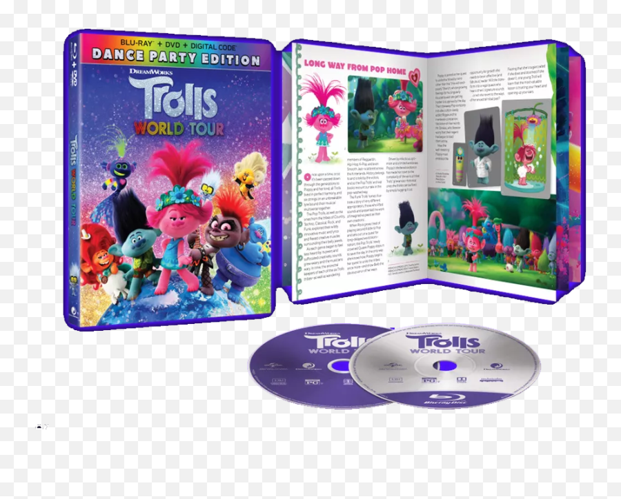Trolls World Tour - Trolls World Tour Dvd With A Book Emoji,Trolls Poppy Dvd Emoji Dvd