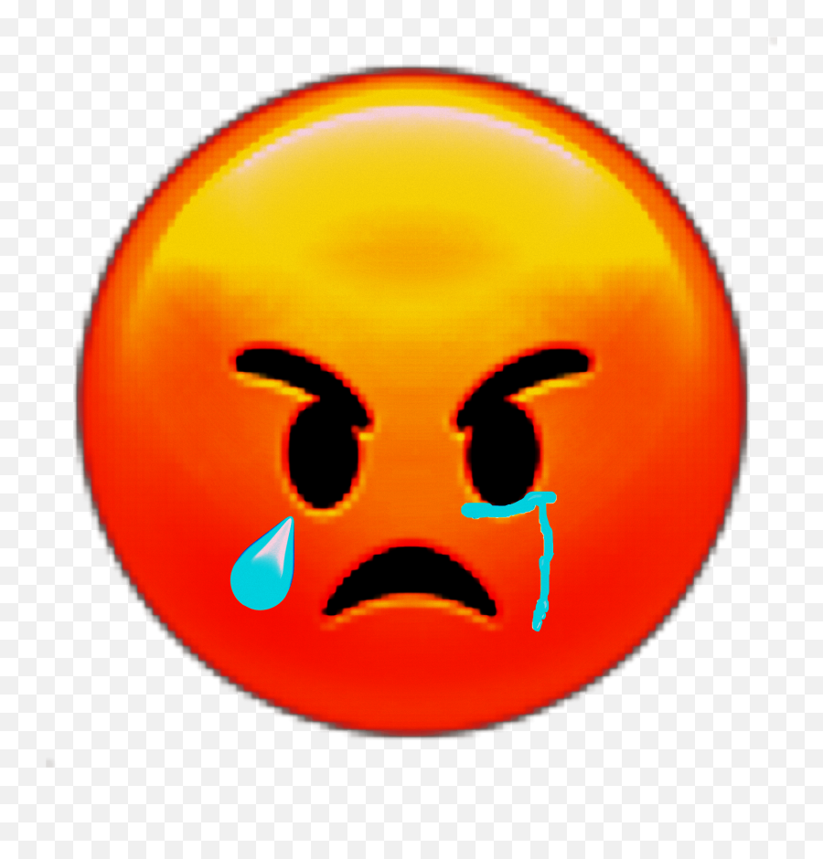 Angry Hurt Emoji Sticker - Happy,Hurt Emoji