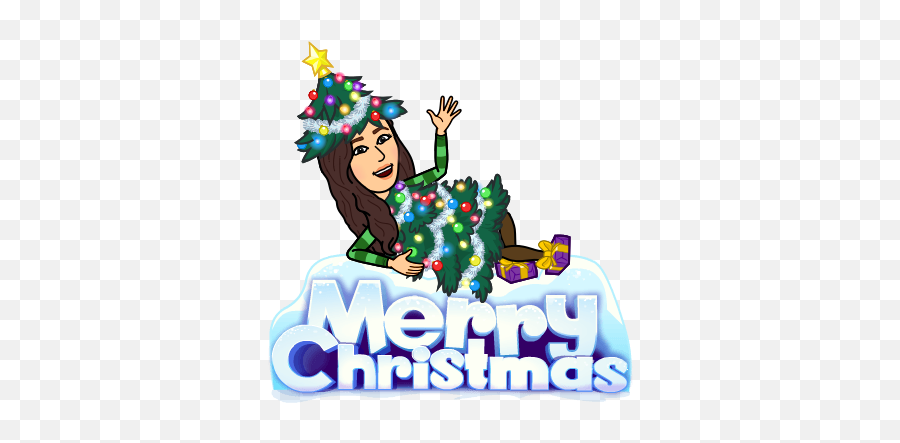 Yourself A Very Laid Back Christmas - Bitmoji With Christmas Tree Emoji,Laid Back Emoji