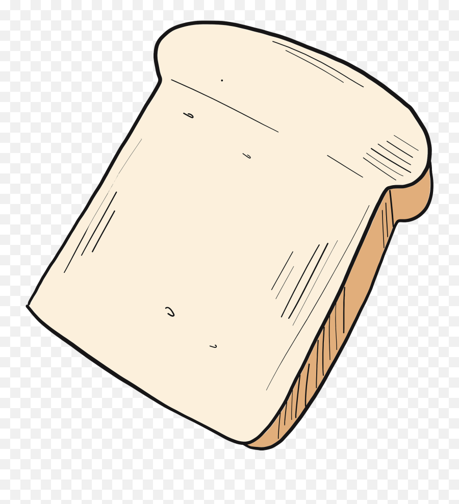 Toast Bread Clipart - Sketch Emoji,Toaster Emoji
