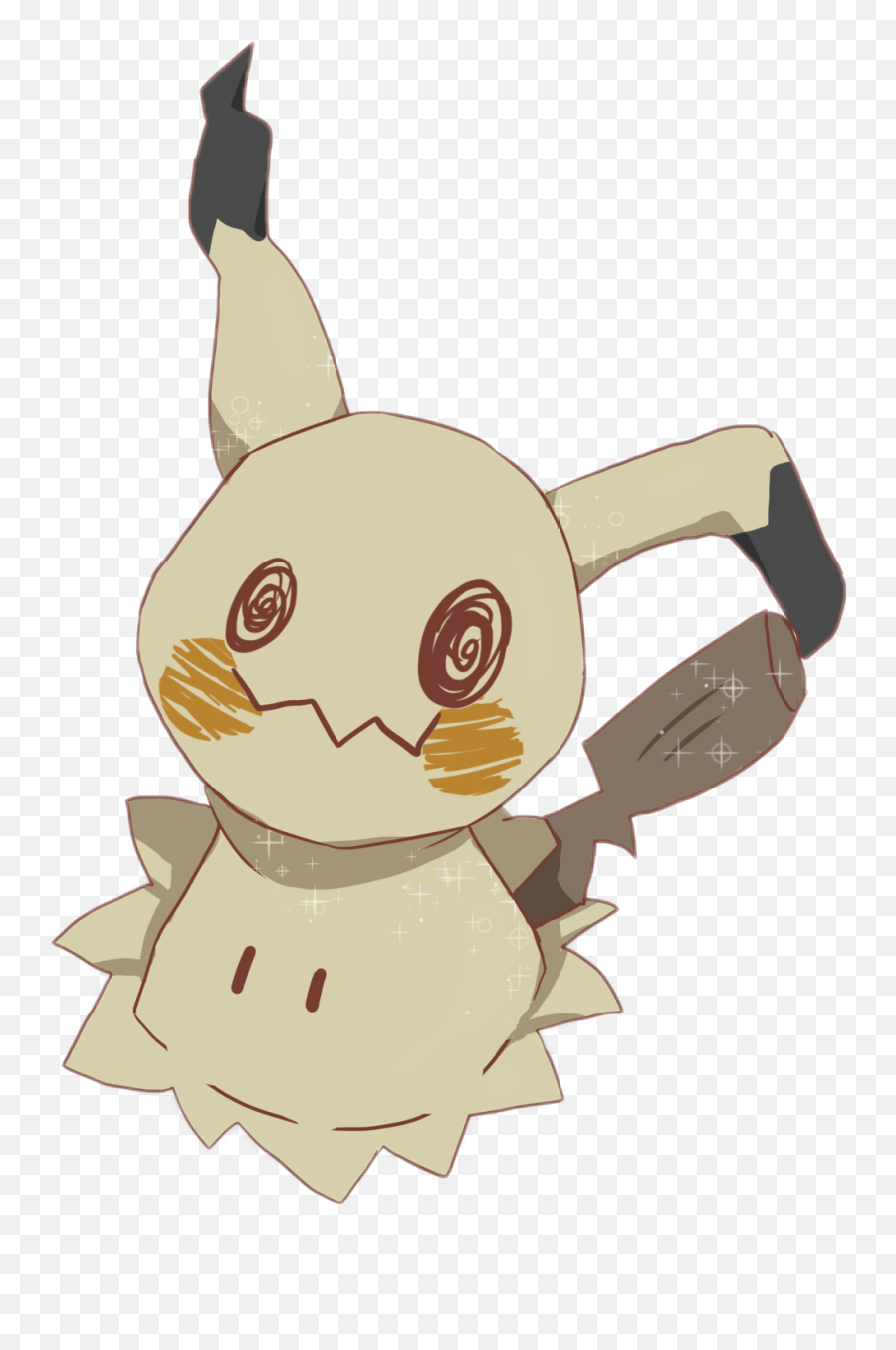 Pokemon Mimikyu Sticker - Mimikyu Png Emoji,Mimikyu Emoji