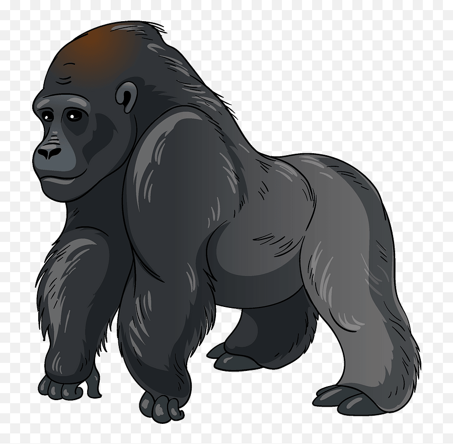 Gorilla Clipart - Gorilla Clipart Emoji,Gorilla Emoji