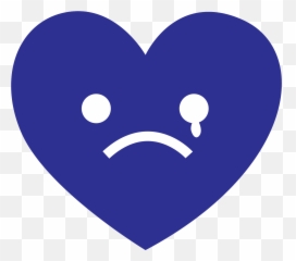 Free Heart Emoji Cry Png With - Png Crying Heart Transparent,Blue Heart Emoji