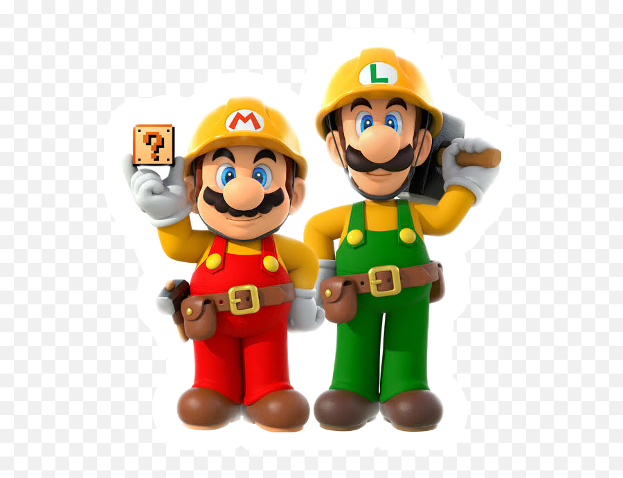 Mariobros Mario Sticker By Niza Febrisa - Super Mario Maker 2 Mario And Luigi Emoji,Construction Hat Emoji