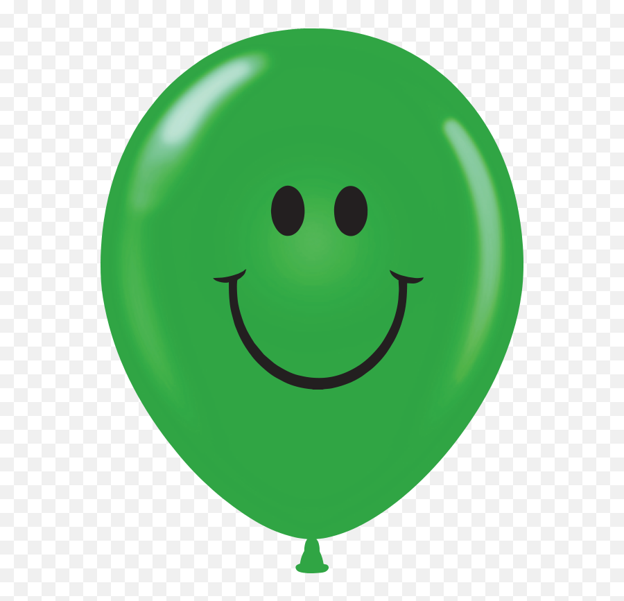 Smile Green - Green Balloon Smiley Face Emoji,Emoticon Doido