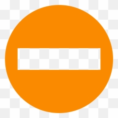 Eo Circle Orange No - No Entry Orange Sign Emoji,No Entry Emoji