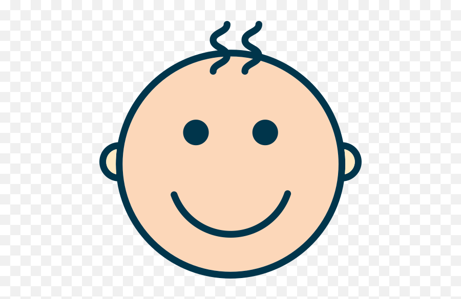 Baby Smile Smiling Free Icon Of Babies - Happy Emoji,Baby Emoticon