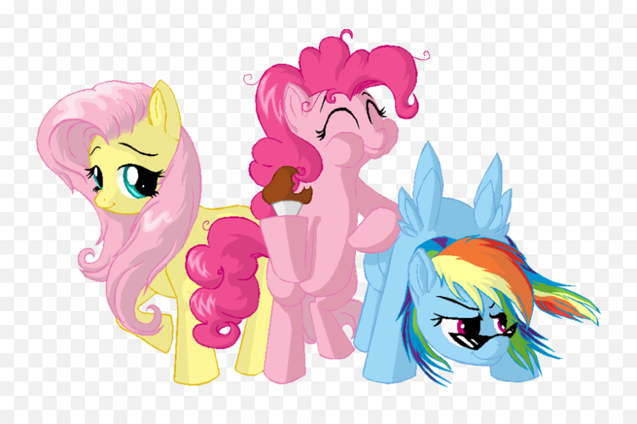 Fluttershypinkie Pierainbow Dash My Little Pony - Pinkie Pie Flutter Shy Rainbow Dash Emoji,My Little Pony Rainbow Dash Sunglasses Emoticons
