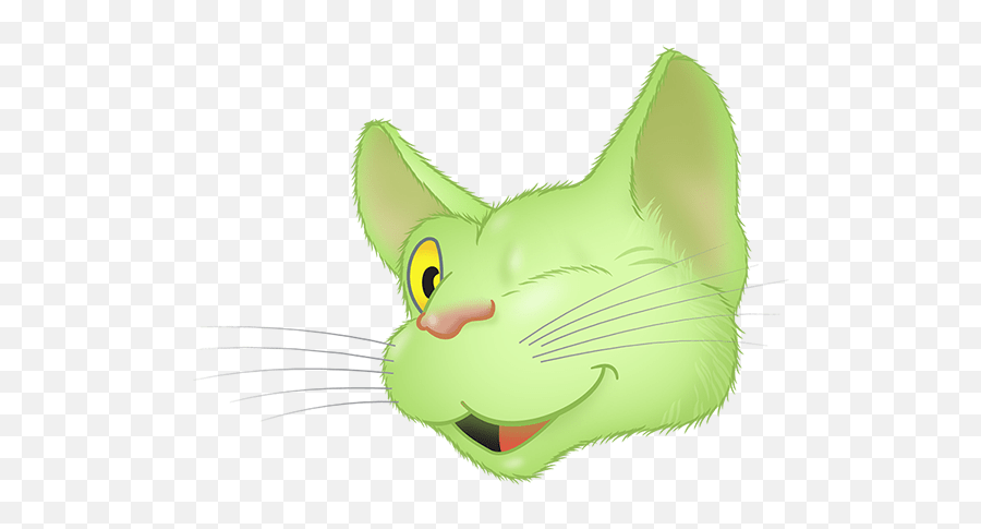 Green Cat Emoji By Yann Le Roux - Happy,Photoshop Cat With Emoji For Feet