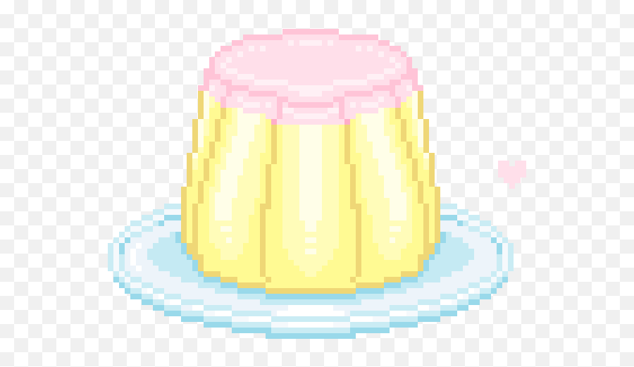 Sugar - Cute Pixel Pudding Gif Emoji,Flan Emoji