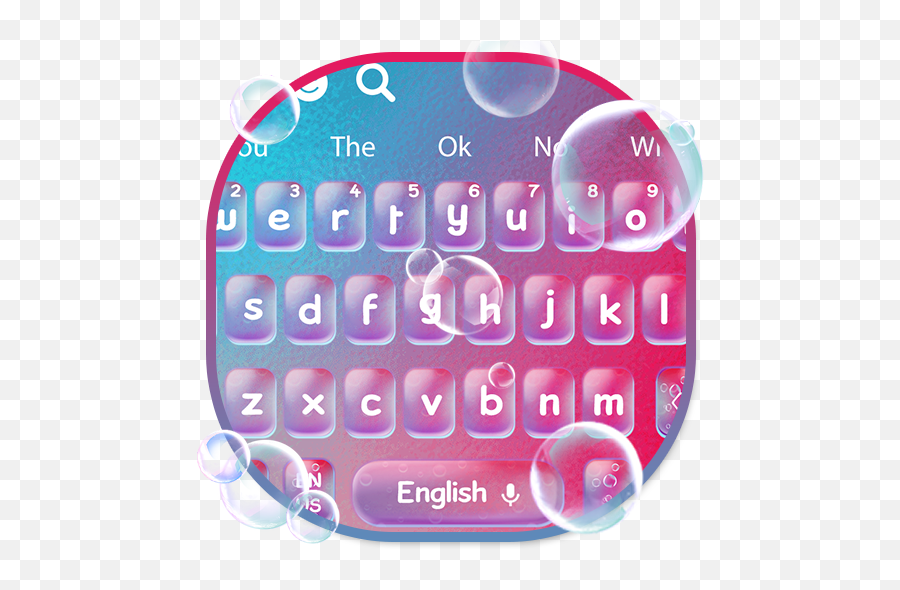 Colourful Glass Bubble Keyboard Theme - Dot Emoji,Hent Sjove Emojis Gratis