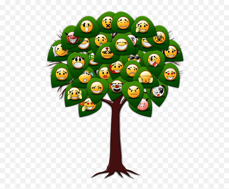 Free Photo Tree Emoticon Structure - Emotions Tree Emoji,Mafia Emoticon