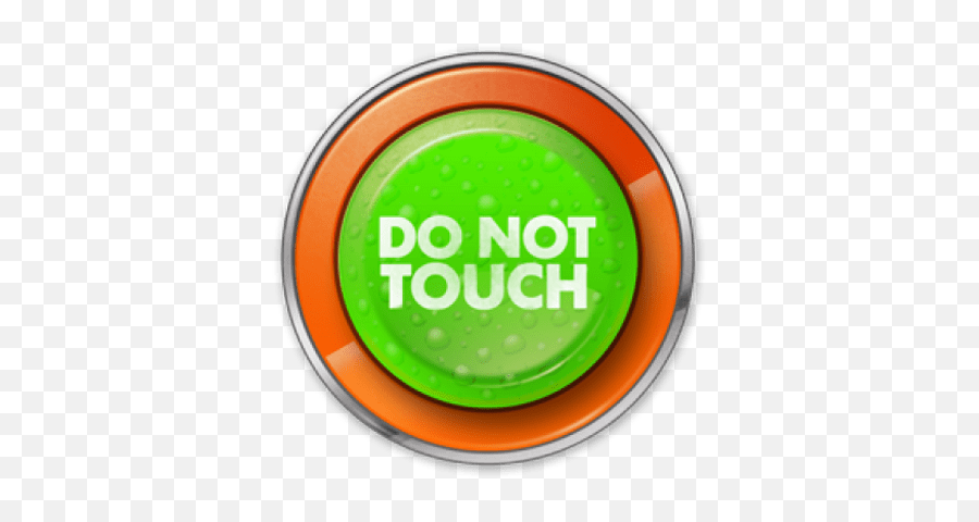 Do Not Touch Greenorange Button Transparent Png - Stickpng Boton No Tocar Emoji,Green And Orange Emojis