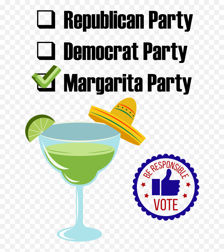 Vote Margarita Party - Martini Glass Emoji,Margaritas Emojis