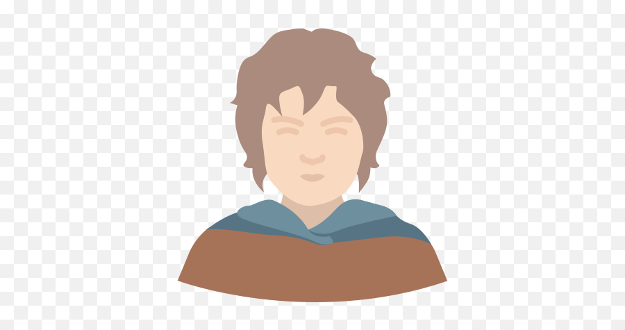 Elijah Wood Frodo Frodo Baggins Lord - Hair Design Emoji,Lord Of The Rings Emoji