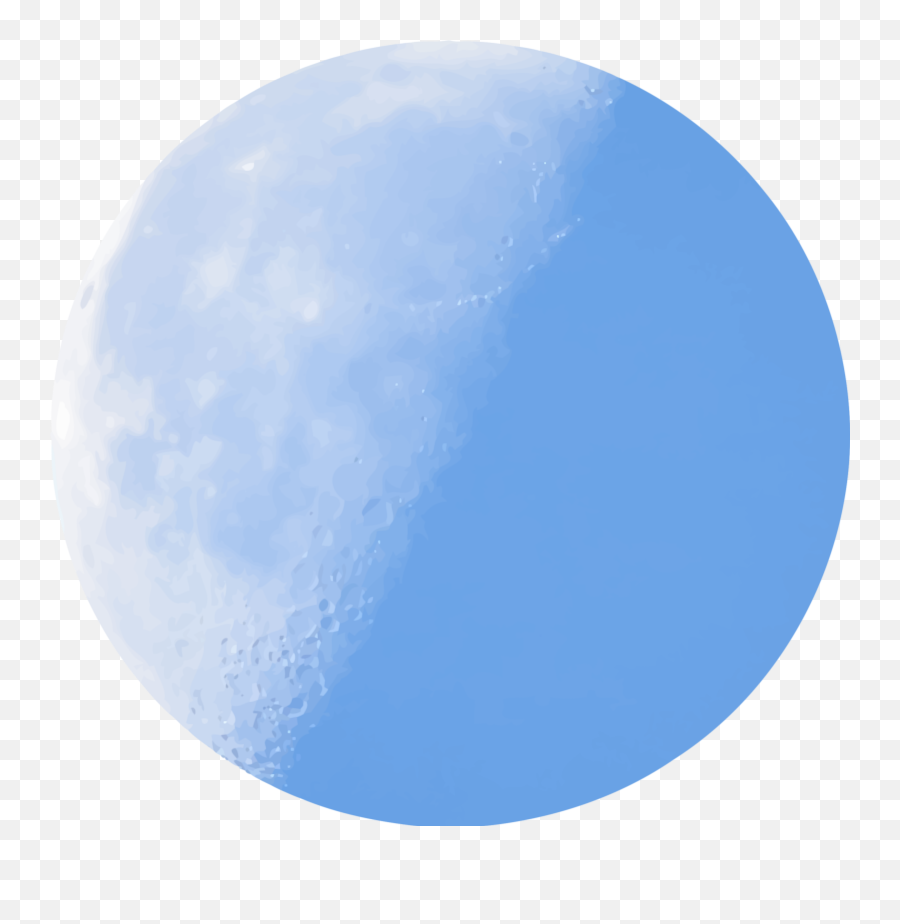 Blue Moon Clipart Transparent - Blue Full Moon Clipart Emoji,Blue Moon Emoji