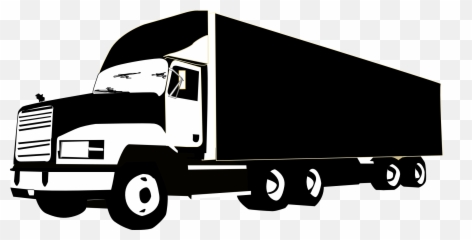 Truck Black And White Clipart - Clip Art Library Truck Vector Emoji,Emojis For Cars And Trucks